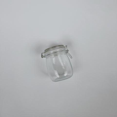 Glass Jar With Clamp Lid