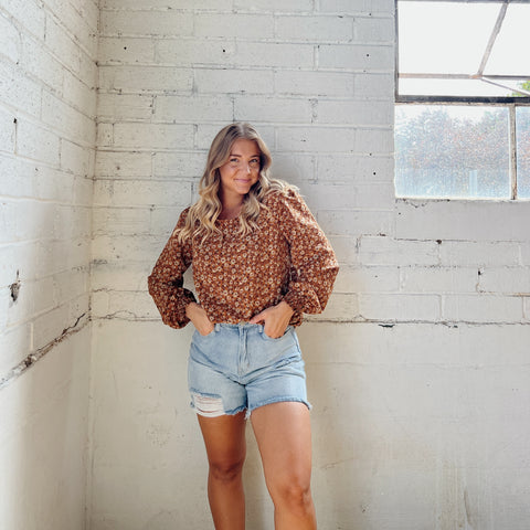 Long Sleeve Floral Top