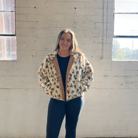 Floral Fleece Jacket