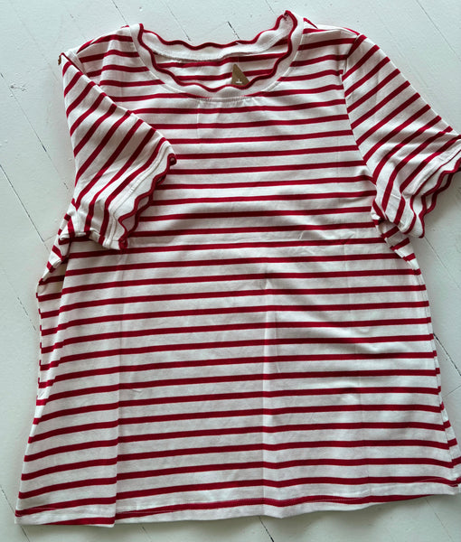 Scalloped Trim T Shirt