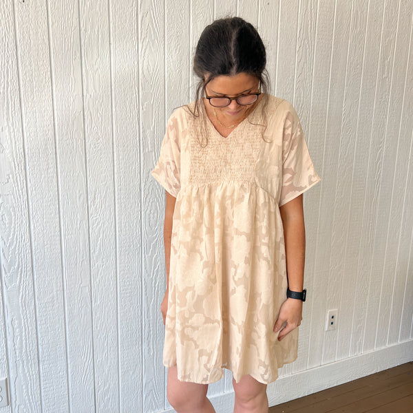 Floral Burnout Dress