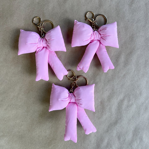 Puffy Bow Keychain