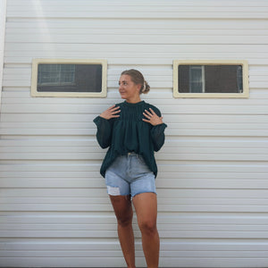 Long Sleeve Swiss Dot Top