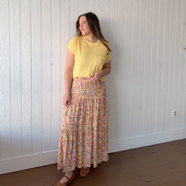 Layered Pleaded Skirt