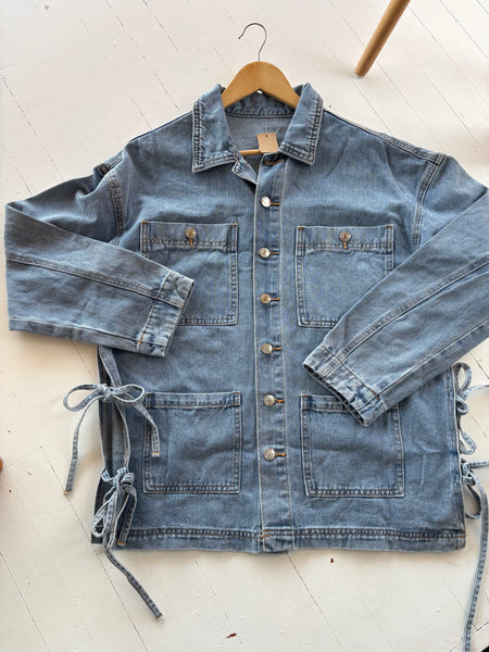 Denim Bow Jacket