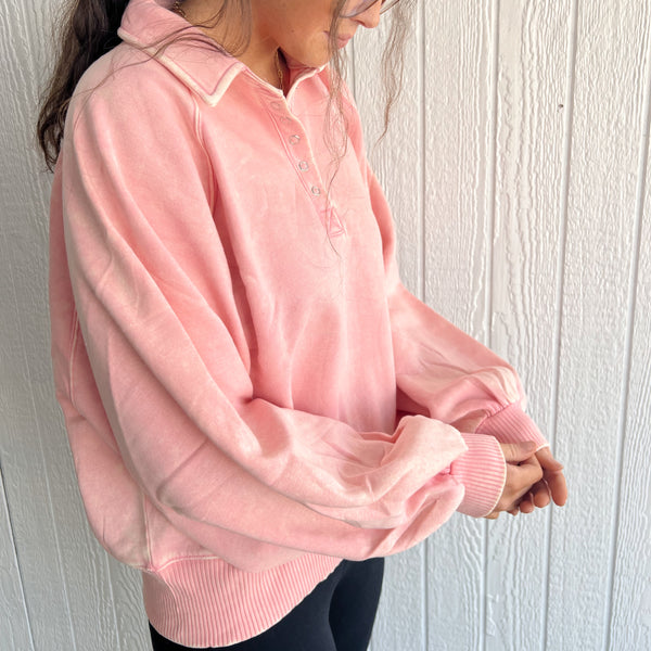 Button UP Pullover