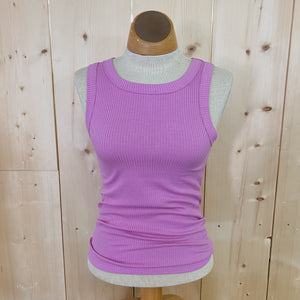 Ribbed Scoop Neck Tank Top