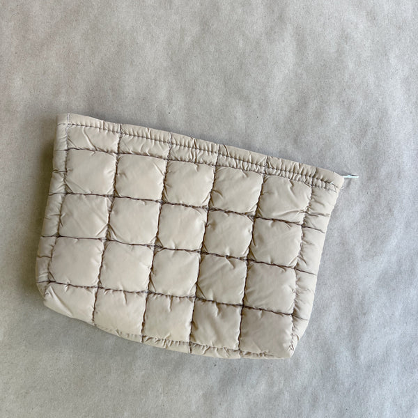 Quilted Makeup Pouch