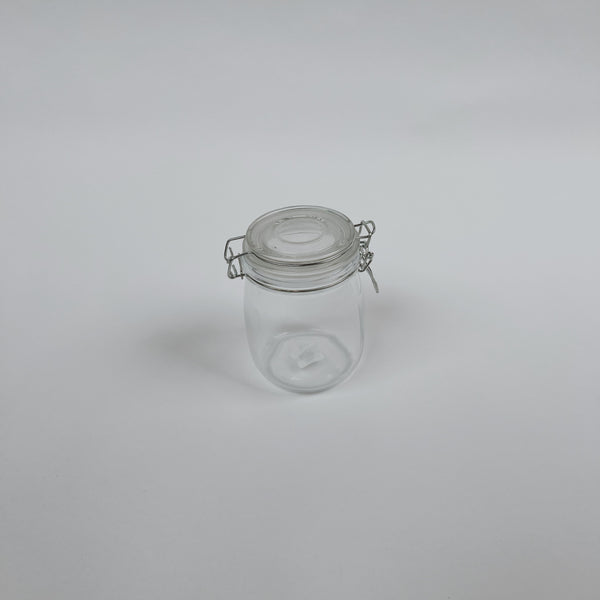 Glass Jar With Clamp Lid