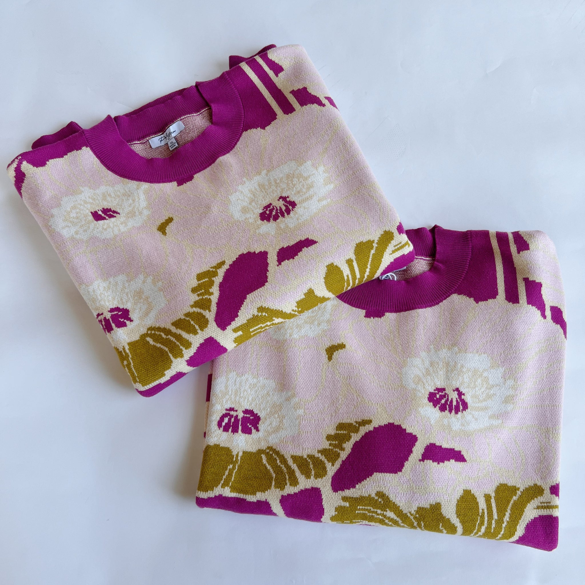 Floral Long Sleeve Sweater | Plus Size
