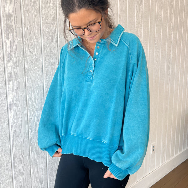 Button UP Pullover