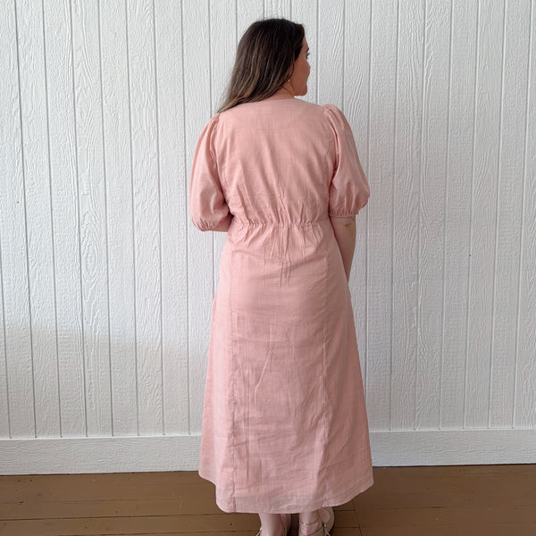 Scalloped Midi Dress