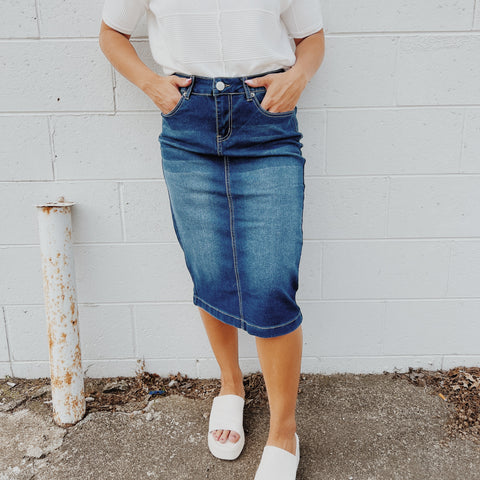 Taylor Denim Skirt