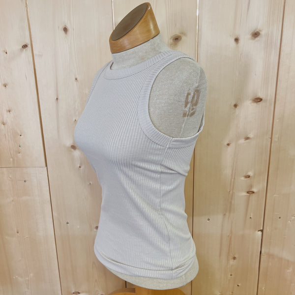 Ribbed Scoop Neck Tank Top