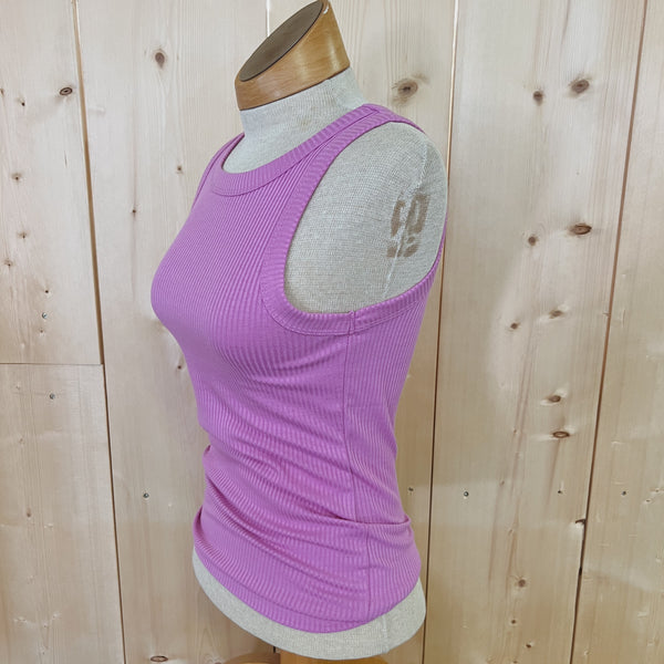 Ribbed Scoop Neck Tank Top