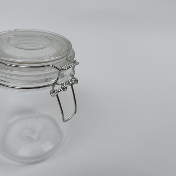 Glass Jar With Clamp Lid