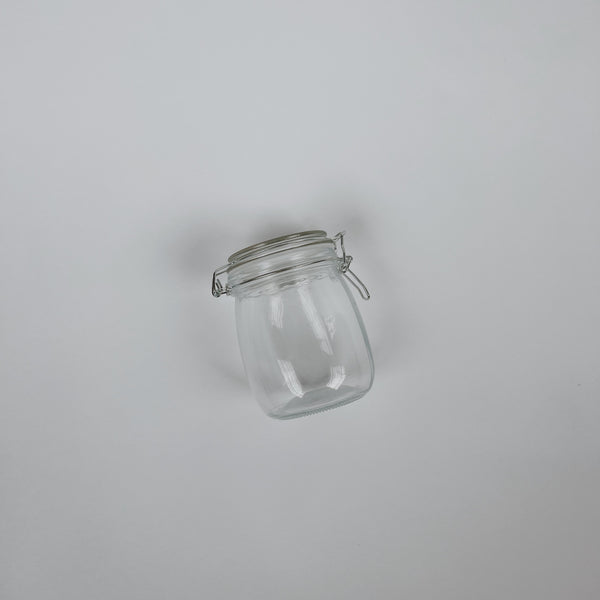 Glass Jar With Clamp Lid