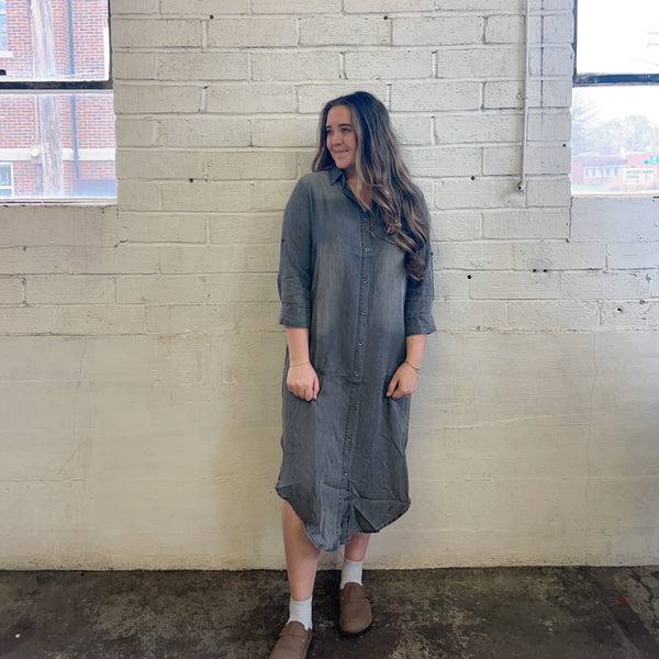 Denim Midi Dress
