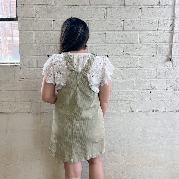 Denim Overalls Dress