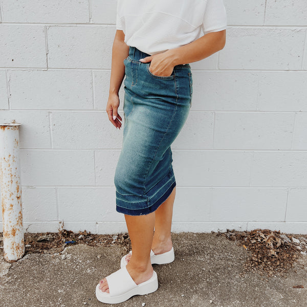 Megan Denim Skirt