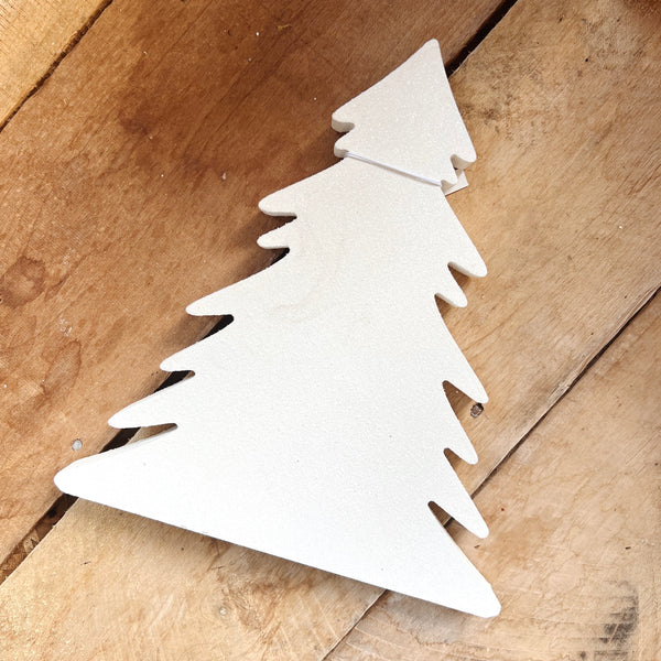 Glitter Wooden Christmas Tree