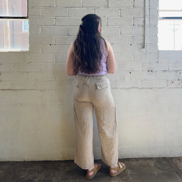 Linen Cargo Pants