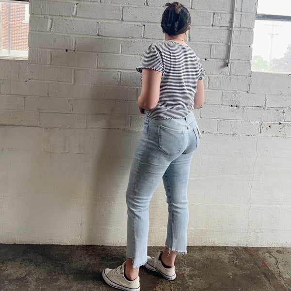 High Rise Straight Jeans