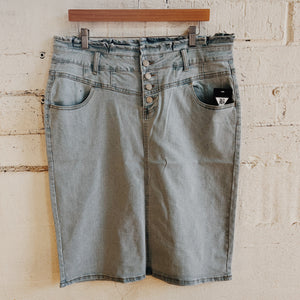 Hailey Denim Skirt | Plus Sizes