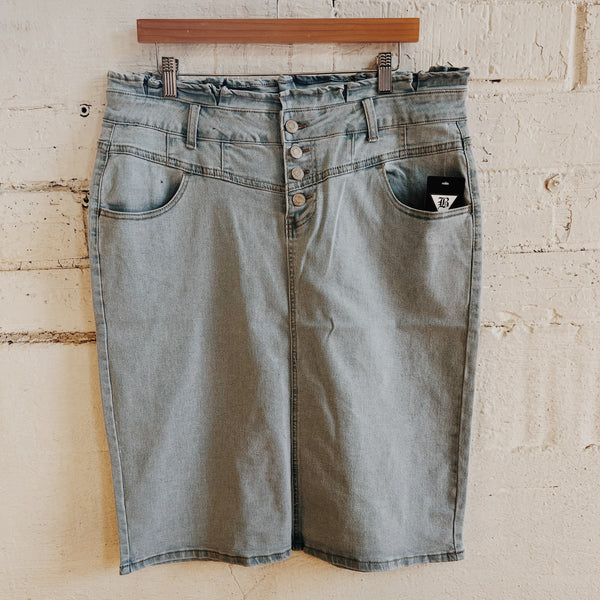 Hailey Denim Skirt | Plus Sizes