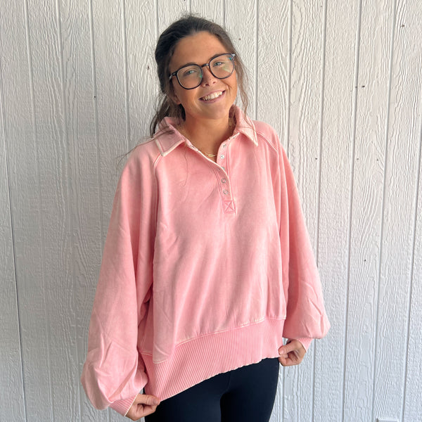 Button UP Pullover