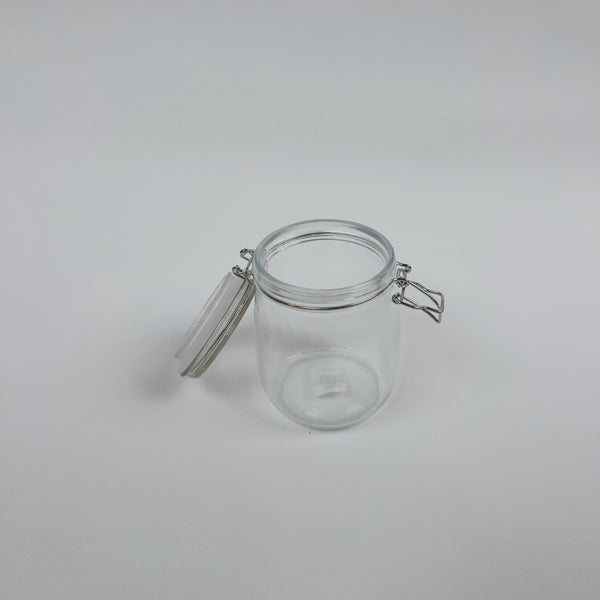 Glass Jar With Clamp Lid