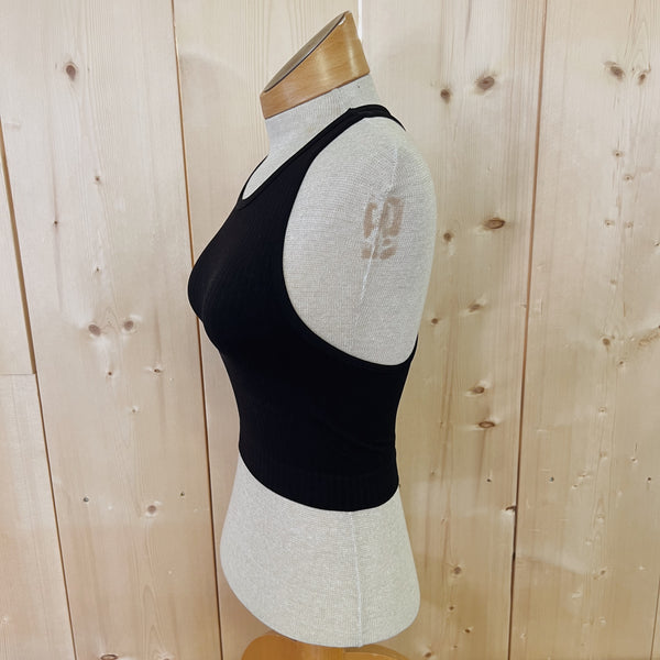 Cropped Ribbed Seamless Tank Top