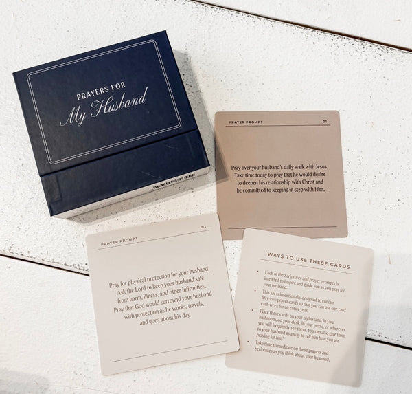 Prayers For My Husband Verse Card