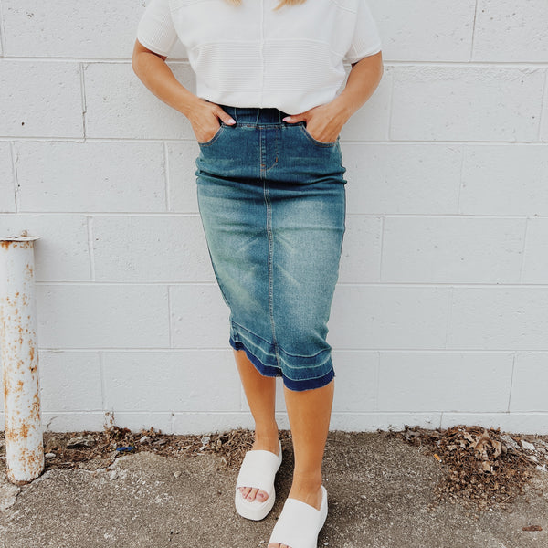 Megan Denim Skirt