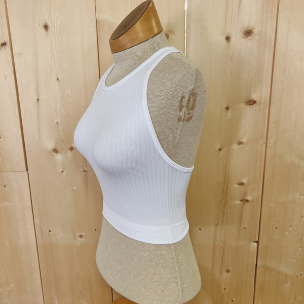 Cropped Ribbed Seamless Tank Top