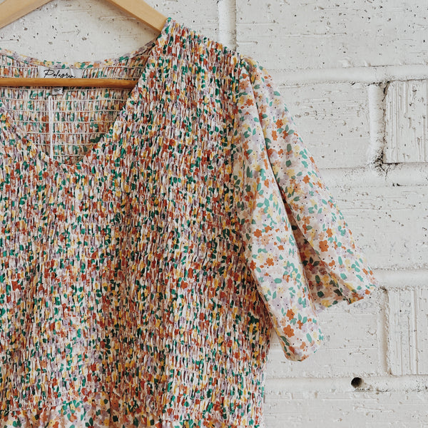 Coral Floral Print Maxi Dress | Plus Sizes