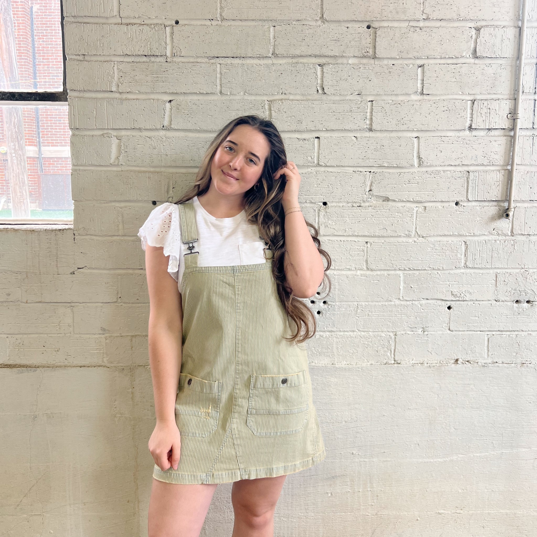 Denim Overalls Dress
