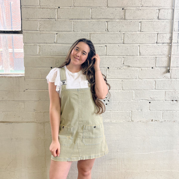 Denim Overalls Dress