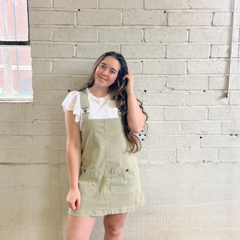 Denim Overalls Dress