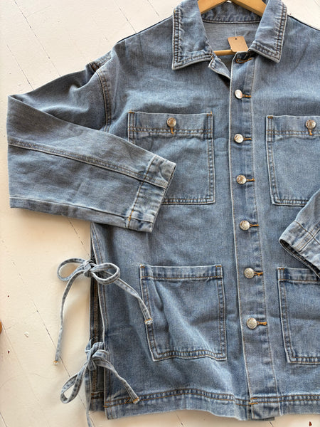 Denim Bow Jacket