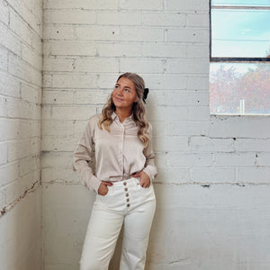 Satin Button Up