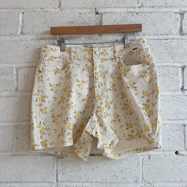 Judy Blue Floral Print Shorts