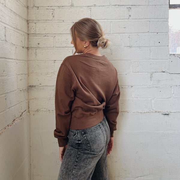Relaxed Basic Cropped Crew Neck