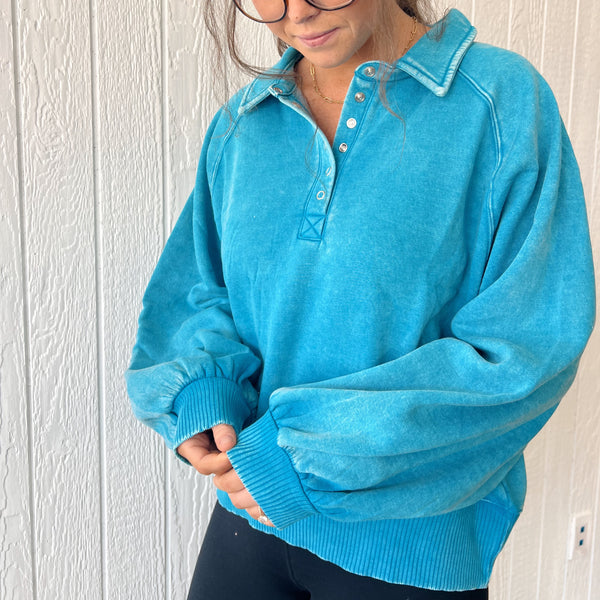 Button UP Pullover