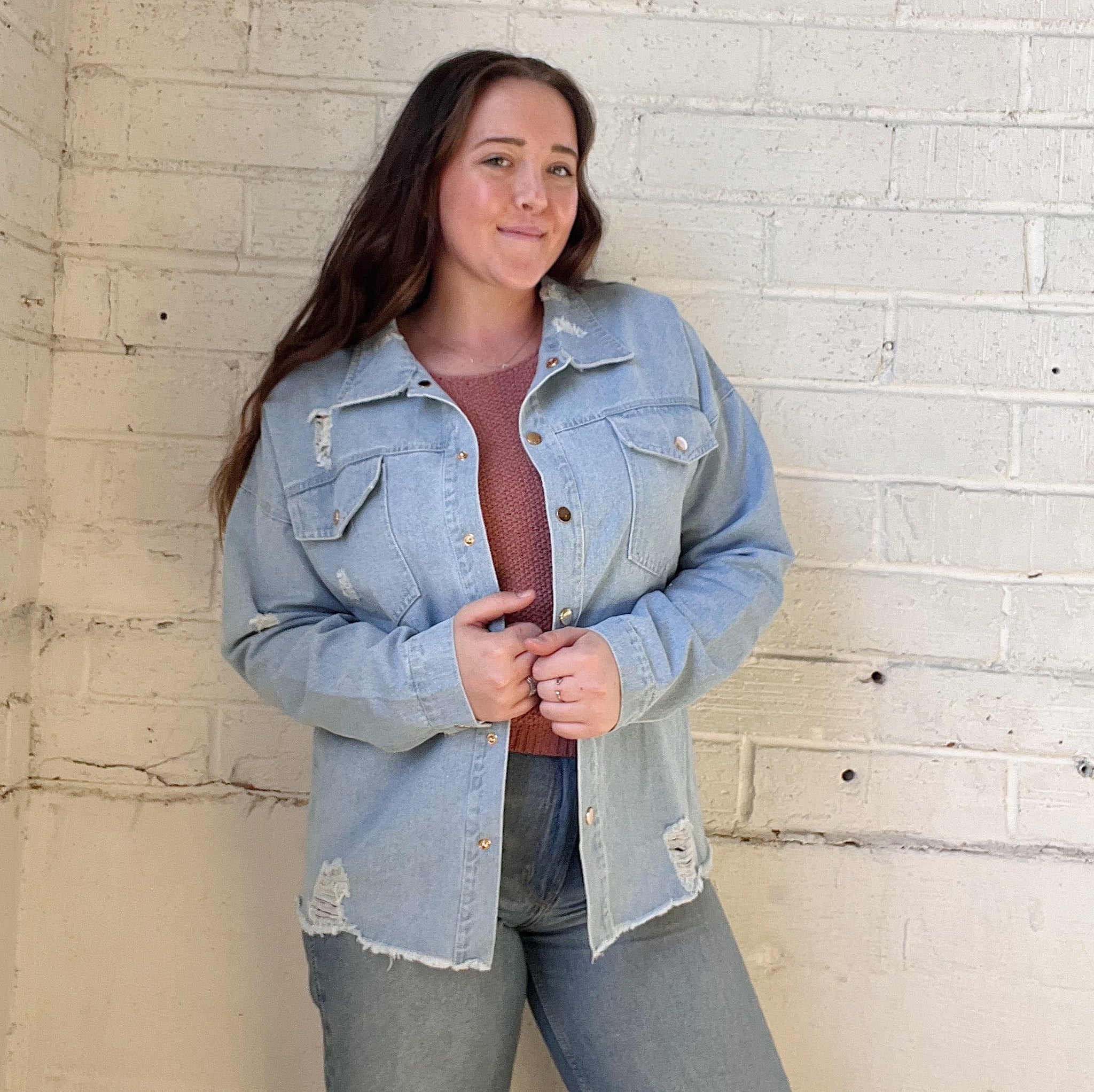 Ripped Denim Jacket