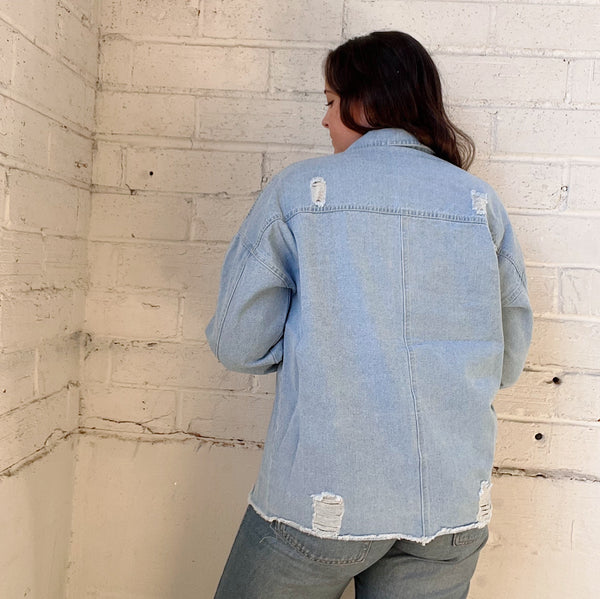Ripped Denim Jacket