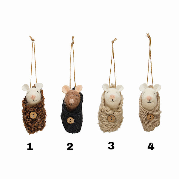 Baby Mouse Ornament