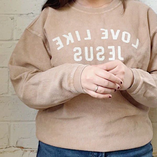 Love Like Jesus Vintage Pullover