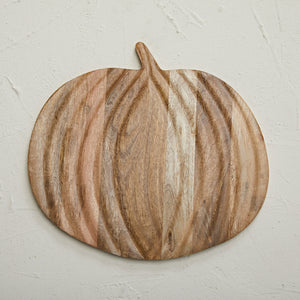 Wood Pumpkin Cheese/Cutting Board