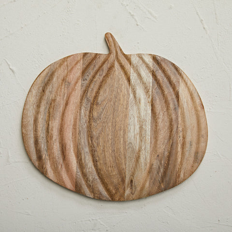 Wood Pumpkin Cheese/Cutting Board